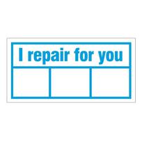 400pcs 10x5mm I Repair For You Tamper Evident Removal Proof Birttle Paper Warranty Void Sealing Sticker Expire Date Writable blue