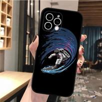 Telefono dėklas iPhone 14 Pro Max 13 12 11 Pro Max Xs Xr X 12mini 7 8 Plus Se Mėnulio astronautas Dėklas Funda iPhone 11