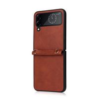 For Samsung Galaxy Z Flip 4 5g Premium Lambskin Case With Crossbody Lanyard Shockproof Full Protection Cover For Galaxy Z Flip 3 For Galaxy Z Flip 4 ruda
