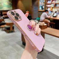 Minkštas dengimas žiedo laikiklis telefono dėklas iPhone 14 13 12 11 Pro Max 13pro 14 Plus 14 smūgiams atsparus buferis galvanizuotas galinis dangtelis Ring Holder white