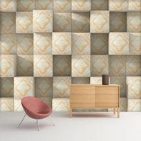 3D stereofoninis prabangus gėlių rašto piešinys Svetainės namų dekoravimas Šiuolaikiniai kūrybingi reljefiniai gėlių tapetai 200 cm(W) x 140 cm(H) beige