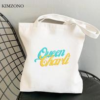 Charli Damelio pirkinių krepšys tote bolsa perdirbama tašė maisto prekių krepšys reciclaje pintas sacola ekologinis krepšys sac tissu 24*26cm white