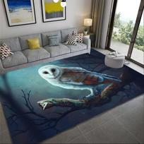 Erelio kilimas svetainei Baltagalvio erelio kilimas plotas Didelis kilimas Pelėdos kilimėlis Namų dekoracija Vonios kilimėlis Durų kilimėlis Kilimas miegamajam 40x120cm gray