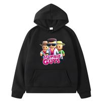 Stumble Guys Vaikų Džemperiai anime džemperiai rudeninis megztinis su vilna y2k sudadera berniukų drabužiai vaikų drabužiai mergaičių džemperiai 130 juoda