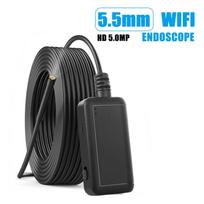 500 W HD Wifi endoskopo kamera 1920P lanksti IP67 vandeniui atspari patikra 6 šviesos diodų reguliuojamas boreskopas 2 meters hard line black