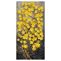 Drobės Sienos MENAS Auksinis Sodrus Medis Plakatai ir Spaudiniai Sienos Menas Svetainei Drobės Tapyba Namų Dekoras Patekimo Nuotraukos 20x40cm yellow