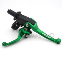 Motocross 22mm Clutch Lever Motorcycle Handles Universal CNC Aluminum Motorbike Accessories Brake Levers for Motorbike Dirt žalia