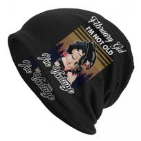 Graphic Print Woman Funny Bettys Vintage Skullies Cap 2022 Winter Mrs Boop Beanie Hat One Size gray