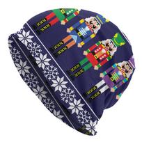 Riešutų skaldytuvas Laisva kepurė Beanie Unisex Moterims Kalėdos Riešutų skaldytuvai Žaislinis kareivis Madinga megzta kepurė Beanie Kepurė Žiemai Slidinėjimui Skullies Beanie Hat gray