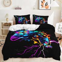 Game Controller Bedding Set Game Machine Down Duvet Cover Pillowcase 2/3 Pieces Birthday Gift DE135 * 200 Full Size Children's Room Soft Home Textile Baby 100x135cm