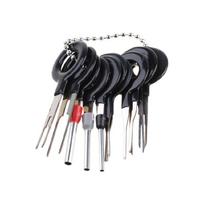 Terminal Removal Tool Kit for Car Wire Connector Pin Release for Key Extractor Tools Set for Most Connector Terminal 11p 1 black
