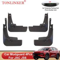 TONLINKER automobilio purvasaugis JAC JS6 2022 2023 SUV purvasargiai purvasaugiai priekinio galinio sparno purvasaugiai 4 vnt. 4 Pcs Black B black