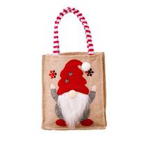 Children S Gifts Children S Tote Bag Rudolph Burlap Gift Bag beige