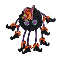Halloween Multi Legged Witch Wreath Front Door Spider Wreath With Legged Witch Wreath For Terror Halloween In/Outdoor