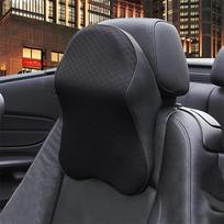 Automobilio sėdynės galvos atramos pagalvėlė 3D atminties putų pagalvė galvos ir kaklo skausmą malšinanti kelioninė kaklo atrama kvėpuojančios atminties putos S Black Pillow gray