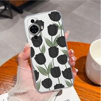Dėklas, skirtas Huawei Y9s P10 P20 P30 P40 Lite P50 Pro P Smart 2019 telefono dangtelis Daisy Tulip smūgiams atsparus skaidrus minkštas matinis silikonas, skirtas Huawei buferiui Huawei P Smart 2019
