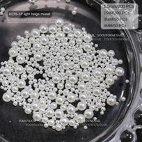 Diy small accessories nail stickers three-dimensional round highlight pearl bag Joker nail jewelry