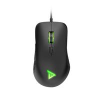 TAIOU USB laidinė žaidimų pelė RGB LED šviesa E-sportinė pelė, reguliuojama 600DPI-6000DPI nešiojamam kompiuteriui juoda