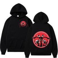 Hot Anime Helluva Boss Graphic Hoodie Unisex Women Fashion Cartoon Hooded Sweatshirts Gothic Vintage Oversized Pullovers Streetwear 2XL