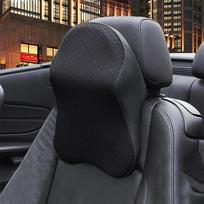Car Seat Headrest Cushion 3D Memory Foam Pillow Head and Neck Pain Relief Travel Neck Support Breathable Memory Foam Pillow S Black Pillow gray