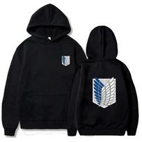Attack on Titan Hoodies Unisex/moteriški megztiniai berniukams/mergaitėms Drabužiai Anime 3D džemperis Attack on Titan Unisex gobtuvai vaikams Rudens palaidinės Unisex XL yellow