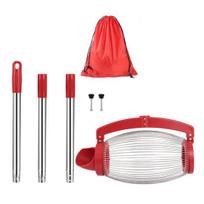 Extended Handle Stainless Thick Pole Storage Labor-saving with Bag Large Rolling