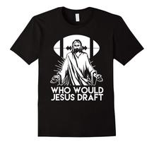 Who Would Jesus Draft Sunday Fantasy Football Funny Unisex T-shirt S