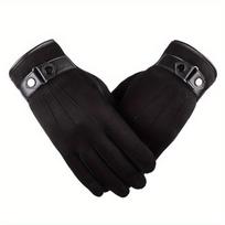 Men's Touch Screen Leather Warm Gloves Thermal Fleece Lined Driving Winter Gift 1 pair juoda