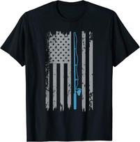 Amerikos Vėliava Žvejyba Vintažiniai Unisex Marškinėliai XXXXL gray