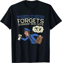 Forgets Scanner And Keys Mail Carrier Postal Worker Mailman Great Unisex T-shirt S