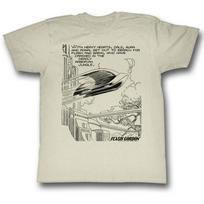 Flash Gordon Hearts Vintage White Unisex T-shirt S