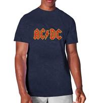 Blue Snow Wash AC/DC Logo Unisex marškinėliai S brown