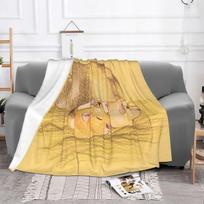 Cute Animal Guinea Pig Blanket Flannel All Season Portable Super Soft Throw Blanket for Bed Travel Bedspread 100x125cm (40x50inch)