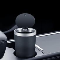 Automobilio šiukšliadėžė porankio dėžė Sandėliavimo kibiras Butelis Automobilių šiukšlių dėžė sidabras