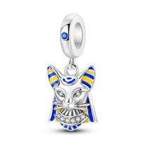 12 žvaigždynas Zodiakas Avinas Jautis Pasidaryk pats pakabukai 100% 925 sterlingų sidabro gimimo akmuo, tinka originaluiNauja apyrankės papuošalai Dovana balta