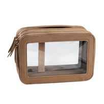Transparent Women s Toiletry Bag Business Travel Waterproof Storage Large Capacity Handheld PU kava