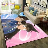 Animacinis HD Detektyvas Konanas Anime 3D Kilimas Kilimėlis Namų Svetainei Miegamajam Sofai Durų Kilimėlis Dekoras, Vaikų Zonos Kilimėlis Neslystantis Grindų Kilimėlis 40cm x 60cm gray