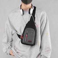Unisex krūtinės krepšys Paprastas laikymo krepšys Lengvas kelioninis maža kuprinė Crossbody Bag Mada Kasdieniai vienetiniai krepšiai one size juoda