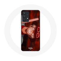 Case - Maniacase - Samsung Galaxy A32 5G - Anime Sabo One Piece - Silicone - Soft juoda