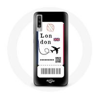 Coque pour Samsung Galaxy A70 Billet d'avion London