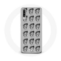 Coque Samsung Galaxy A70 Statue fond gris pilka