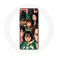 Coque pour samsung galaxy S20 plus Squid Game Affiche personnages Fanart