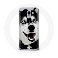 Coque pour Samsung Galaxy A6 2018 Husky de Sibérie Yeux Bleus