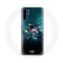 Coque pour Huawei P30 Demon Slayer Manga Tanjiro et Nezuko