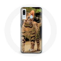 Coque pour Samsung Galaxy A20 Bengal Race de chats dessin Animé
