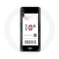 Coque pour Huawei P20 Billet d'avion Tokyo Japon