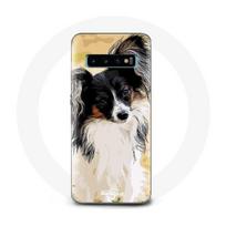 Coque pour Samsung Galaxy S10 Épagneul nain continental papillon Race de chiens
