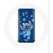 Coque pour Samsung Galaxy J5 Stitch neige Noël bleu