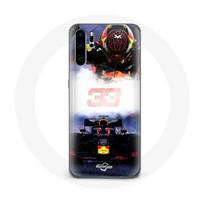 Coque pour samsung galaxy P30 pro Formule 1 Max Verstappen Pilote de F1 noir rouge et jaune