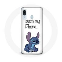 Coque pour Samsung Galaxy A40 Lilo et Stitch mignon Fond blanc